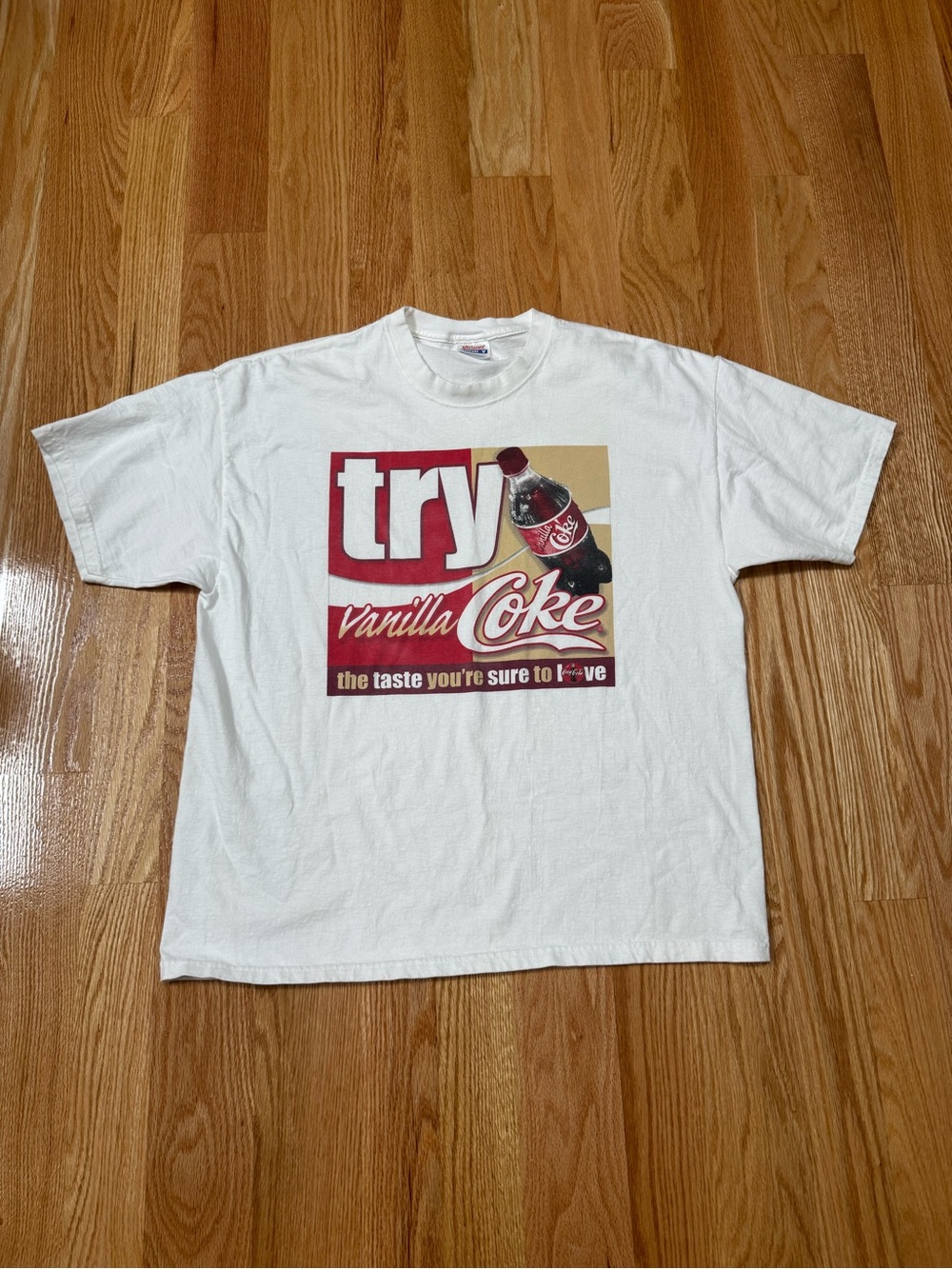Vintage Coca Cola Coke Vanilla Promo Shirt Mens Size XL 2000
